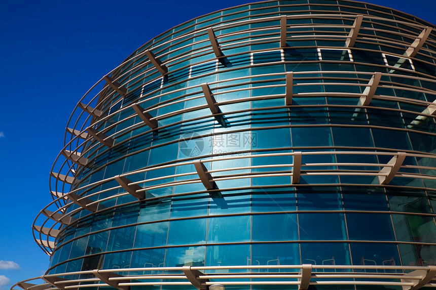 办公大楼反射蓝色商业金融城市窗户金属生活建筑学场景图片