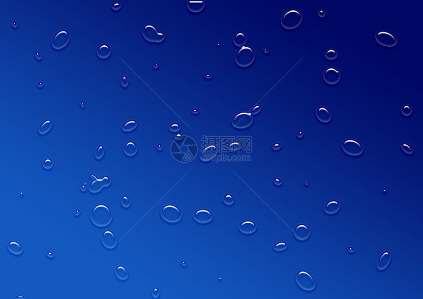 水滴天气液体气泡环境插图美丽反射雨滴玻璃蓝色图片
