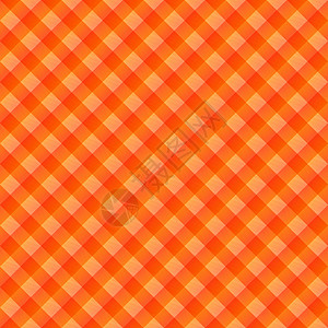 橙色格子橙色桌布背景