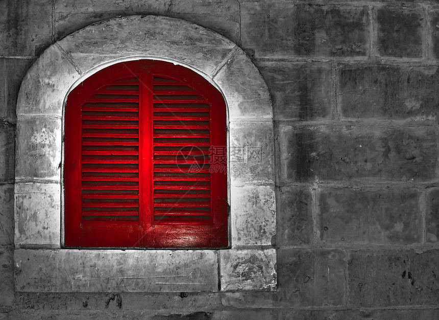 红色窗口百叶窗风格建筑建筑学村庄街道遗产窗户医学装饰图片