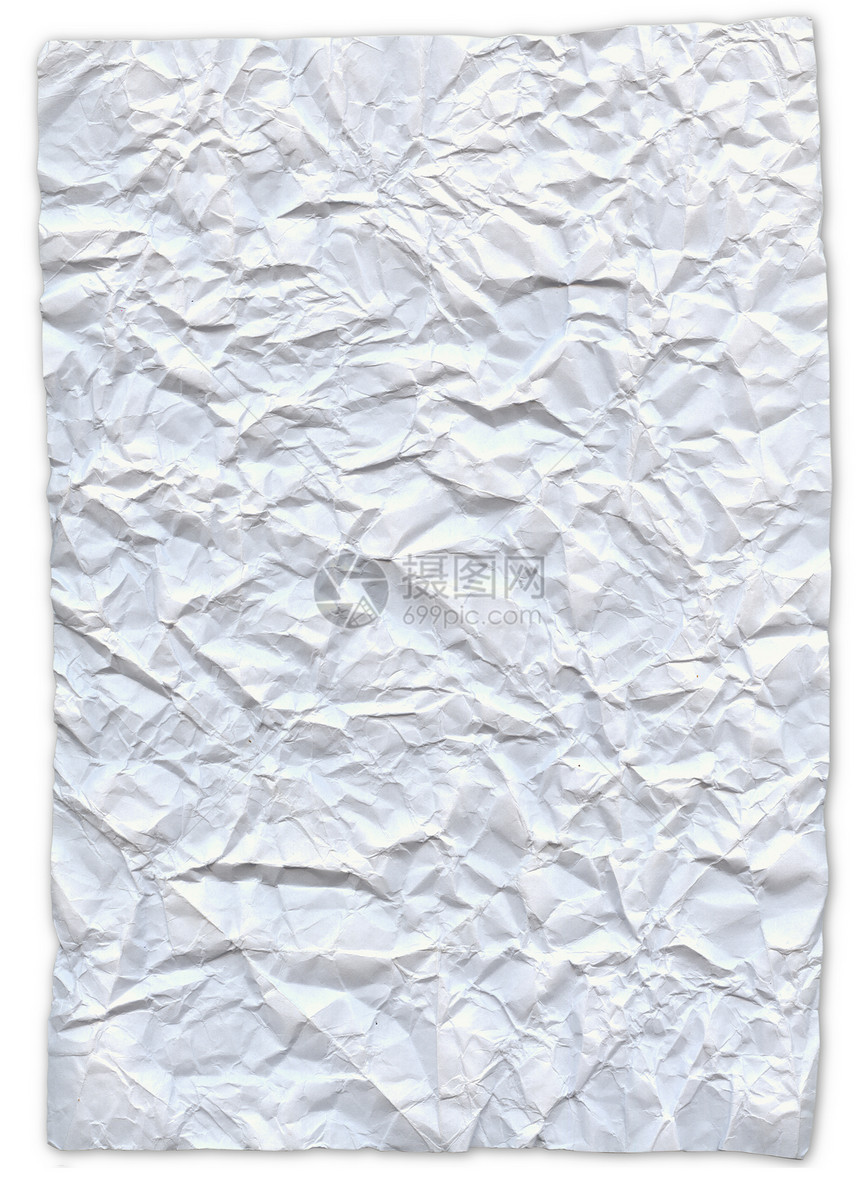 皱纹文档古董空白笔记折痕废料材料起皱白色床单图片