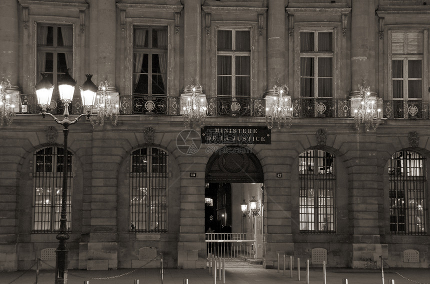 巴黎司法部 巴黎车站历史入口窗户警察地标图片
