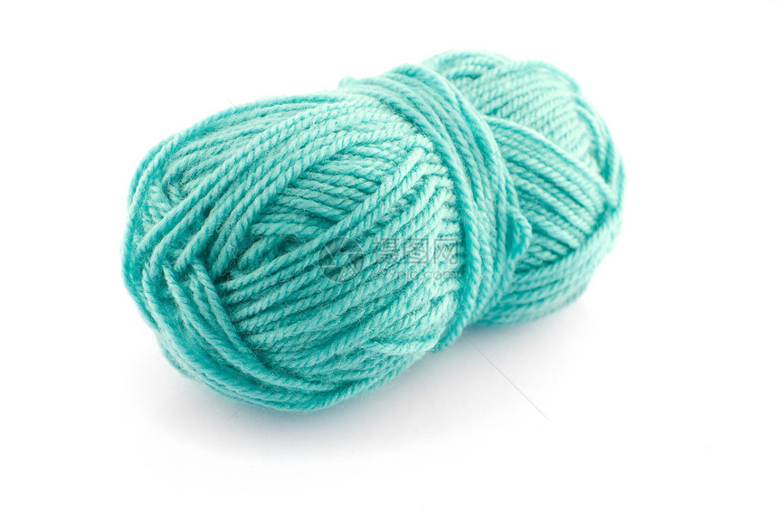 绿色编织羊毛手工工艺针织爱好白色水平照片图片