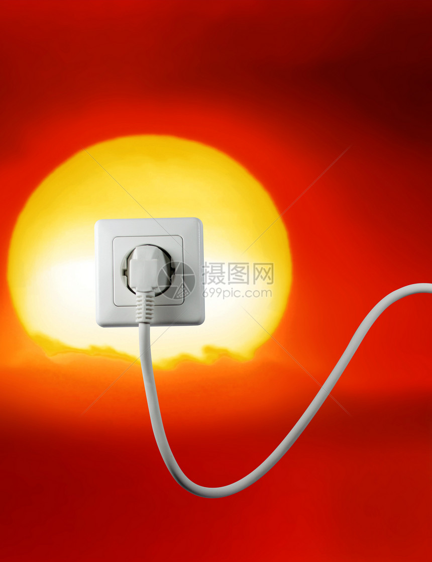 自由能源电气危机活力现金技术环境电压插座阳光电缆图片
