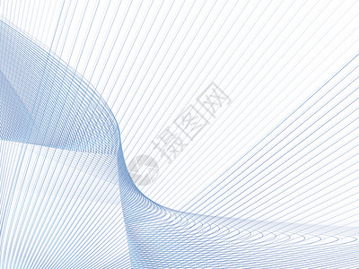 分形线网格旋转创造力渲染桌面螺旋海浪羽毛白色环形背景图片