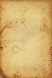 音乐滚动古董海报笔记阁楼宽慰棕褐色标题乐器线条背景图片