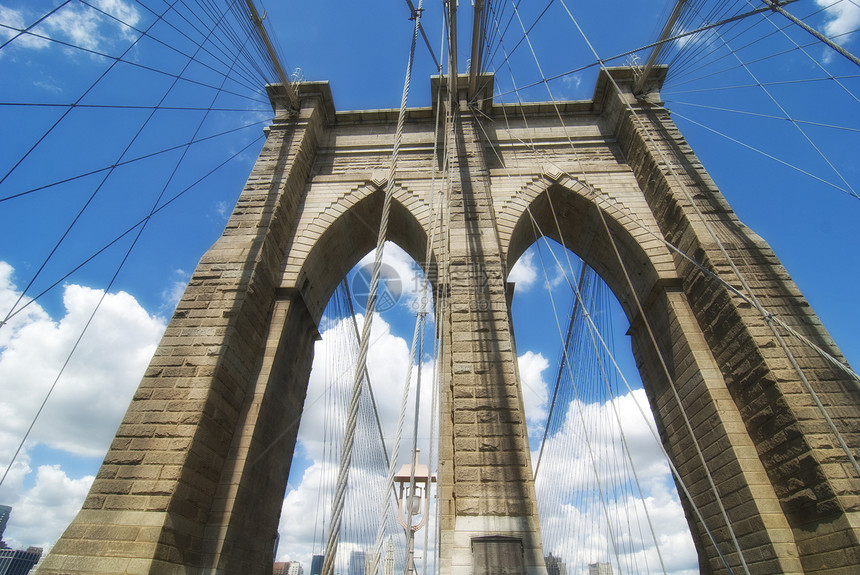 布鲁克林桥建筑吸引力建筑学电缆景观商业摩天大楼金属城市旅行绳索图片