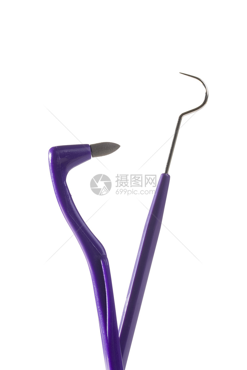 牙科工具护理矫正乐器配饰牙齿紫色药品健康卫生医疗图片