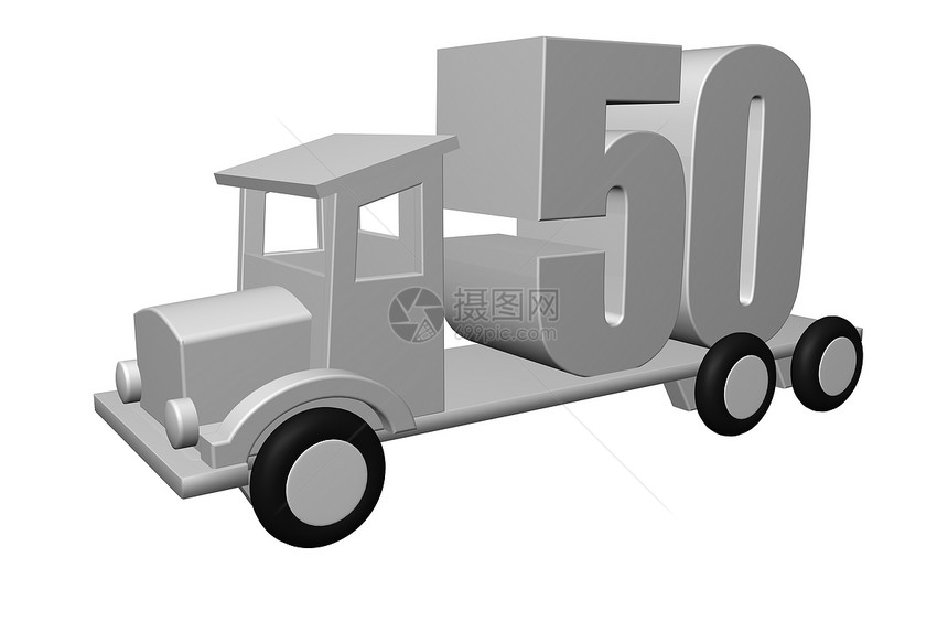 五十岁交通后勤周年卡车公司插图运输生日驾驶纪念日图片
