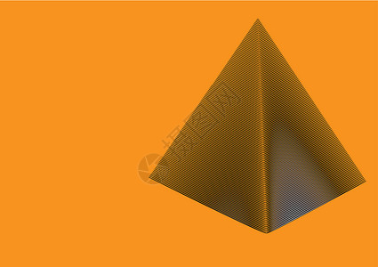 沙漠中的金字塔三角形历史性考古学插图地标痕迹黄色法老寺庙历史背景图片