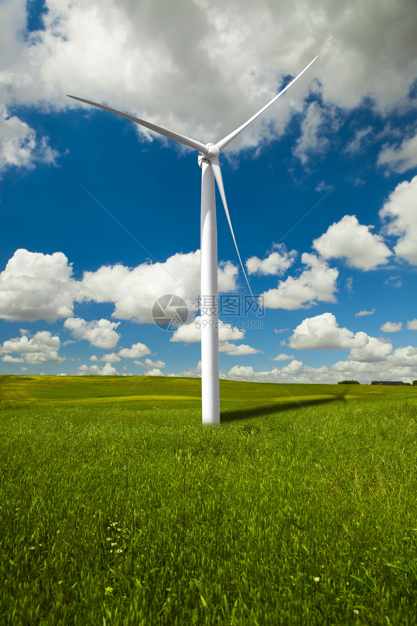 风力涡轮机蓝色生态技术涡轮创新白色场地资源风车旋转图片