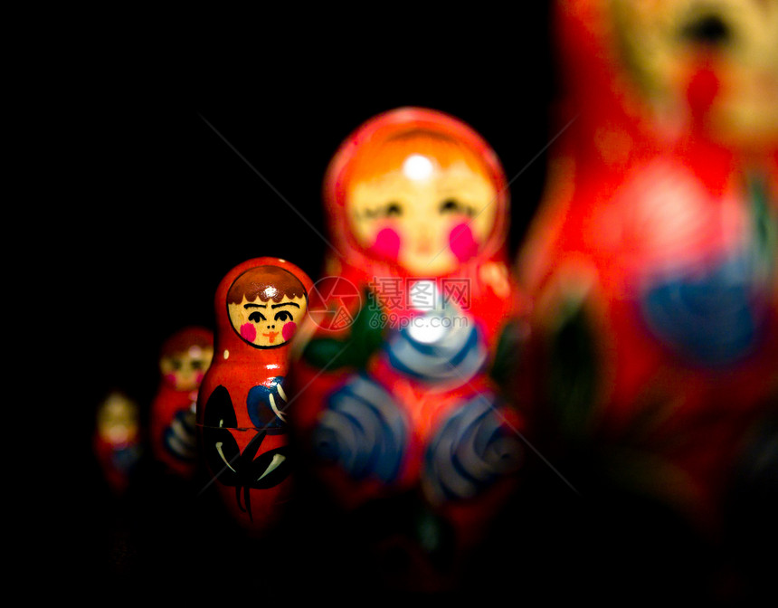 俄罗斯国民白色尺寸女性传统家庭宝贝收藏木头女孩红色图片