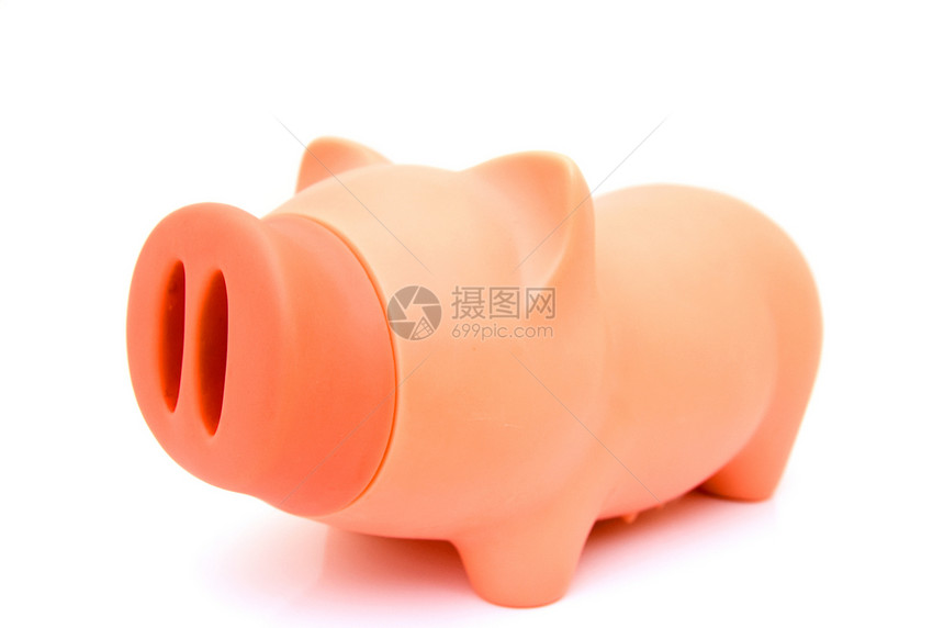 养猪银行存款硬币安全小猪粉色储蓄塑料图片