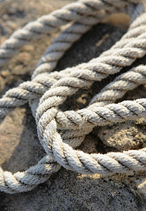 绳索缠绕剑麻衣绳工业金属背景图片