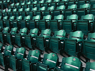 主要联盟 体育比重运动看台绿色座位水平体育场背景图片