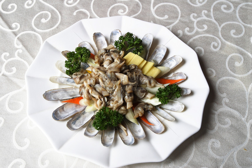 中国菜 中餐海鲜饭厅绿色美味佳肴烹饪饮食素食螃蟹贝类图片