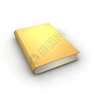 橙或金单书皮革灰色空白剪贴精装出版物金子白色日记图书背景图片