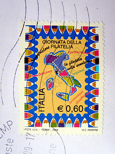 意大利邮票船运邮件信封空邮邮资邮政空气商业背景图片