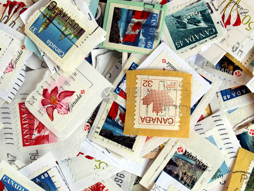 加拿大邮票仪表空邮商业橡皮信封邮资邮件船运邮政空气图片