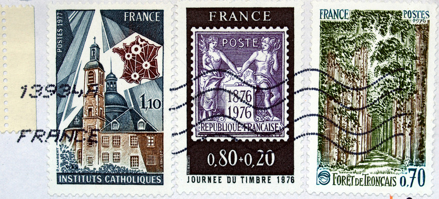 法语邮票仪表商业联盟邮资邮件空邮邮政信封船运空气图片