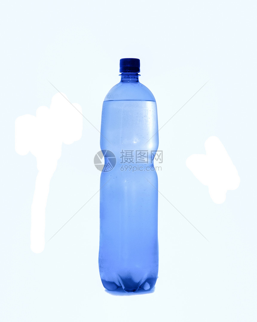 装水的瓶子液体矿物玻璃蓝色饮料图片