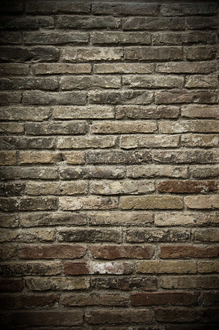 砖墙壁平铺建筑石方积木水泥石工石墙黏土护岸斑点图片