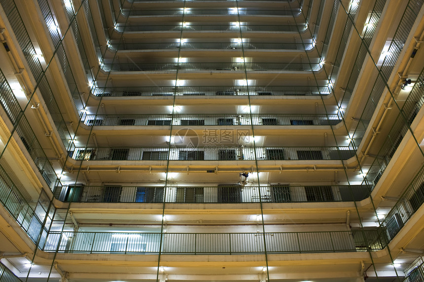 香港公共住房公寓区一楼土地房子天空建筑民众住宅蓝色财产城市家庭图片