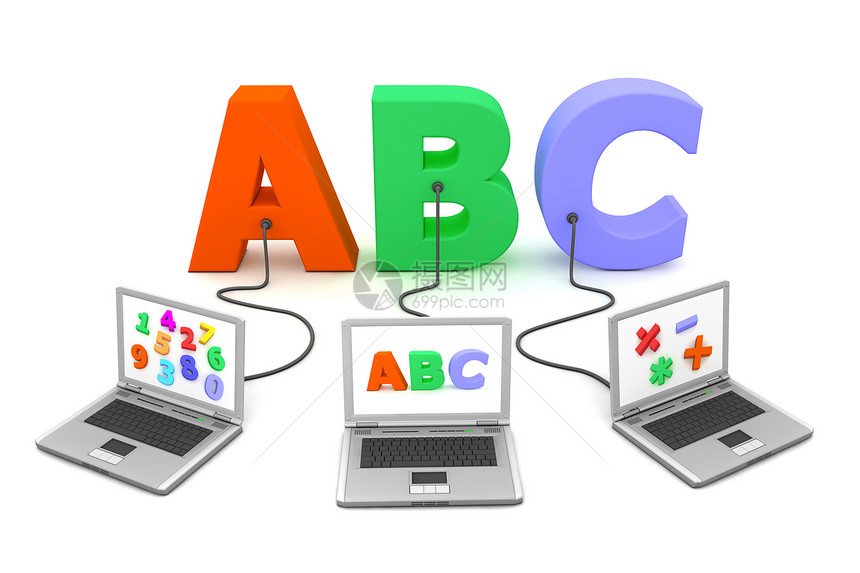 多线至 ABC学习幼儿园白色团队教育学校塑料技术电脑互联网图片