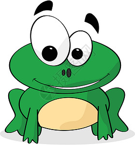 青蛙动物绿色沼泽卡通片微笑艺术插图两栖动物绘画背景图片