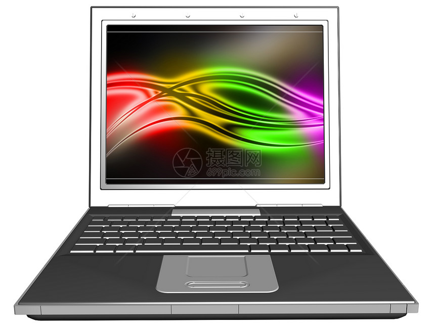 空白笔记本电脑钥匙商业键盘技术屏幕机动性工作剪裁展示桌面图片