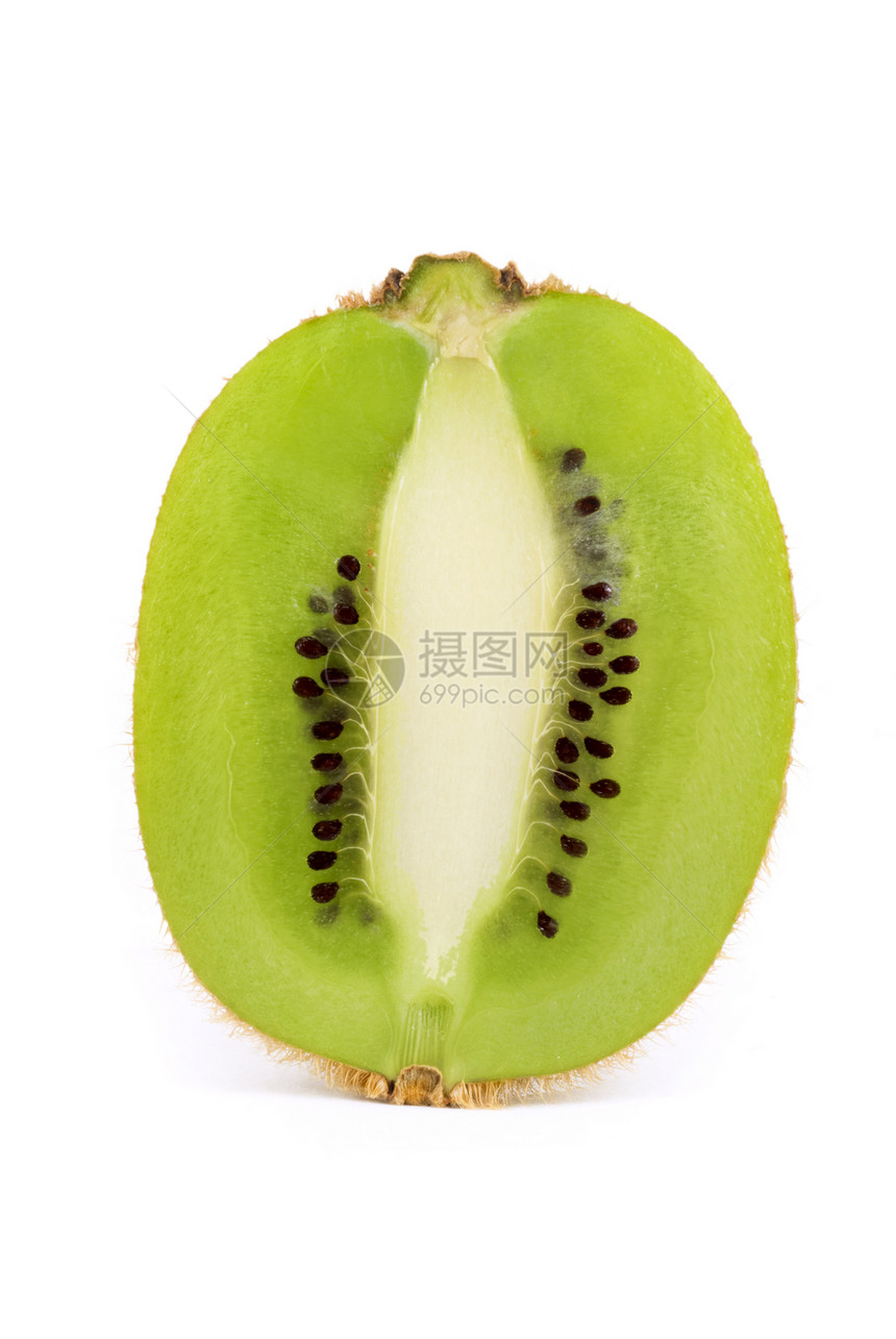 切除的基维果热带水果宏观奇异果植物营养小吃食物绿色美食图片
