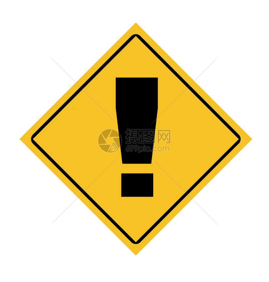 感叹标记标志运输冒险讯问路标沟通插图标点正方形白色警报图片