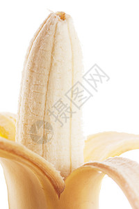 香蕉摄影白色水果小吃食物黄色背景图片