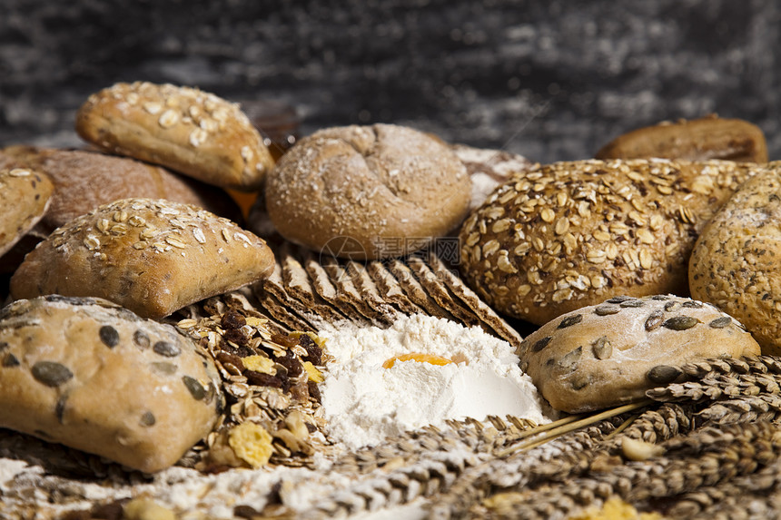 面包饼市场饮食烹饪收获大麦面包味道厨房面团谷物图片