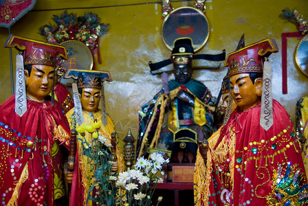 越南中国寺庙的智者高清图片