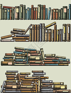 书面前景教科书设计文学收藏图书馆资源元素手稿古董木刻背景图片