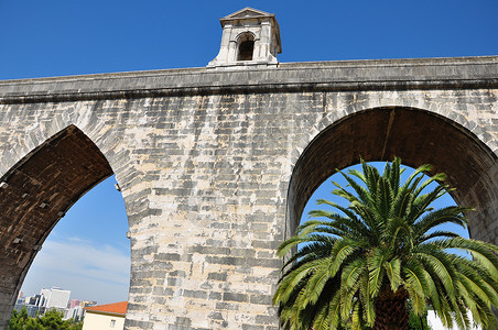 葡萄牙房子旅游建筑学纪念碑城墙天空瓷砖全景马赛克城市背景图片