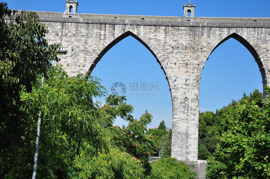 古代建筑结构全景纪念碑蓝色城市马赛克旅游场景天空石头首都图片