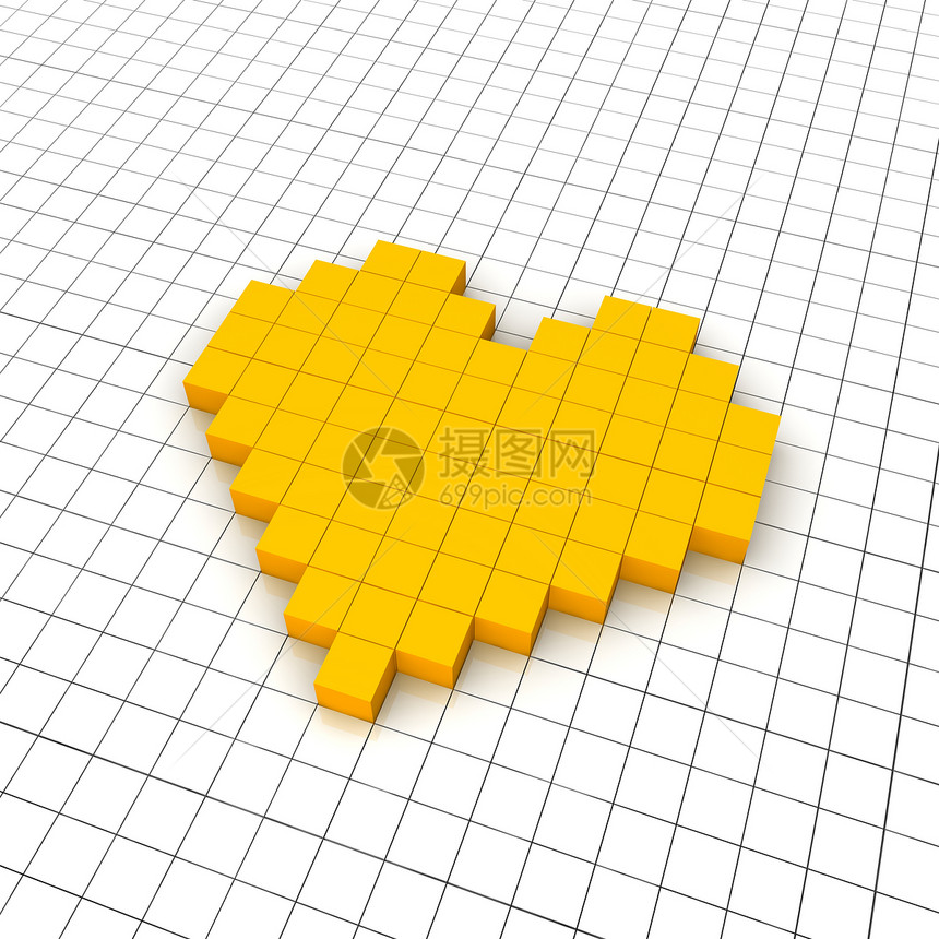 心心 3d 图标图片