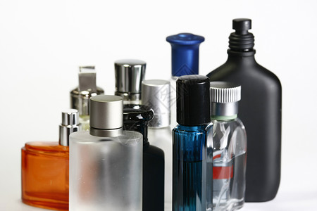 香水瓶洗漱白色香水厂用品瓶子香味背景图片