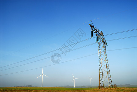 电网涡轮机日德兰半岛高清图片