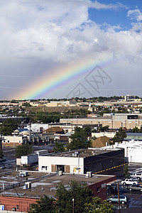 阿尔布克尔克的彩虹高清图片