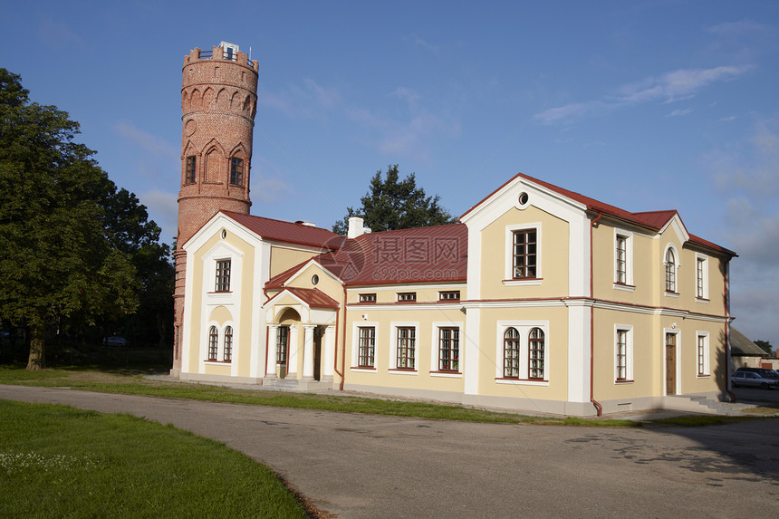 有塔楼的房子建筑学住宅住房图片