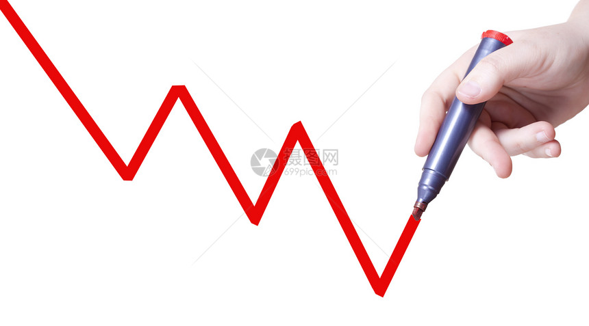 市场营销专用单用笔荧光笔文档墨水脚本枝条书法空白经济衰退铅笔图片