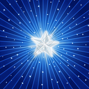 明亮闪耀的恒星星星火花插图射线魔法背景图片