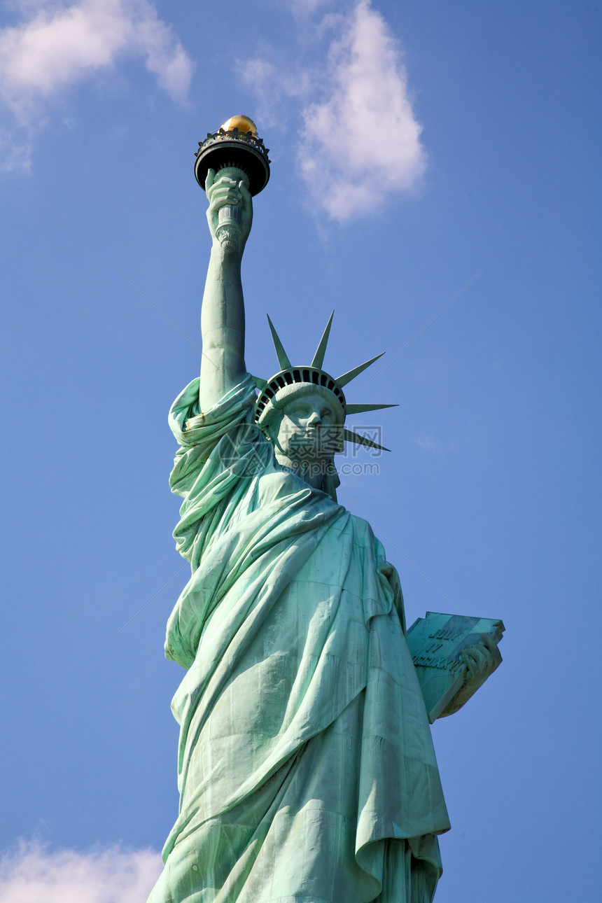 自由女神像历史雕像建筑学旅游纪念碑蓝色公园港口移民天空图片