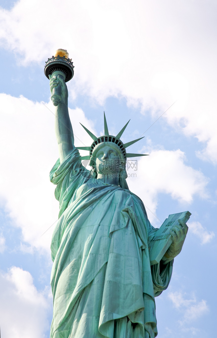 自由女神像旅行火炬天空纪念碑港口吸引力自由地标雕像公园图片