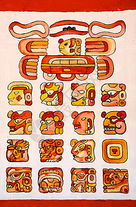 玛雅字母文化旅游秘密写作文字历史遗产旅行文明象形背景图片