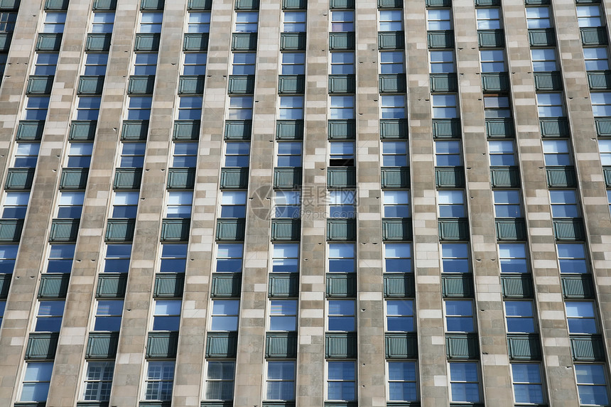 芝加哥高楼大楼的高层建筑反射环形海军摩天大楼蓝色办公室吸引力场景明信片图片