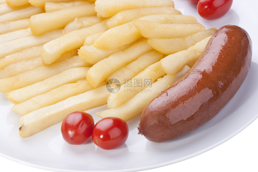 炸土豆油炸粉色盘子装箱白色营养小吃黄色食物蔬菜图片